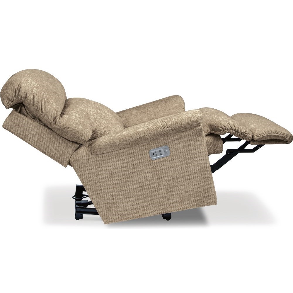 LaZBoy Reed Casual Power Rocking Recliner w/ Headrest, Lumbar & USB
